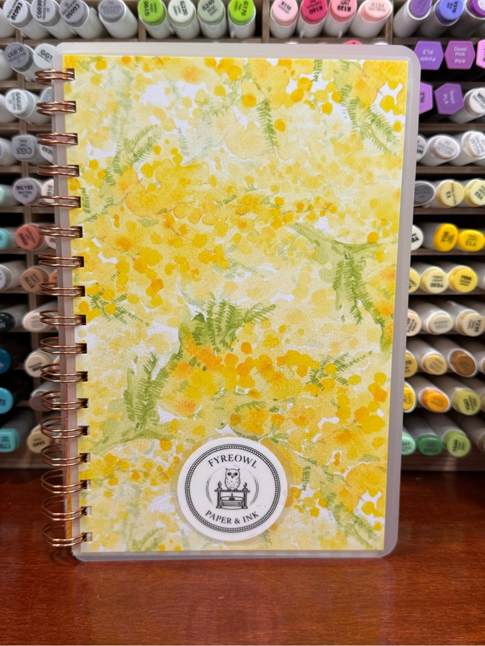 Creative Journal, Sunshine Daisy’s Butter Mellow no. 1 by Fyreowl Paper & Ink